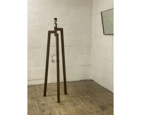 Habitat, a contemporary stained ash floor lamp. H135cm.&nbsp;