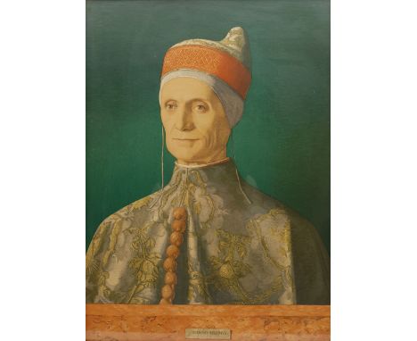 After Giovanni Bellini (Italian 1428-1516): 'Portrait of Doge Leonardo Loredan', colour print pub. Medici Society 50cm x 36cm