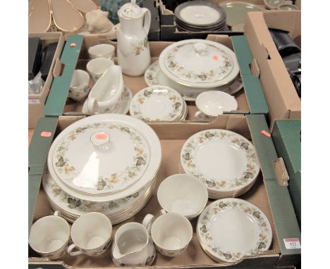 A Royal Doulton part tea and dinner service, in the Larchmont patternCondition report: Generally good and original throughout