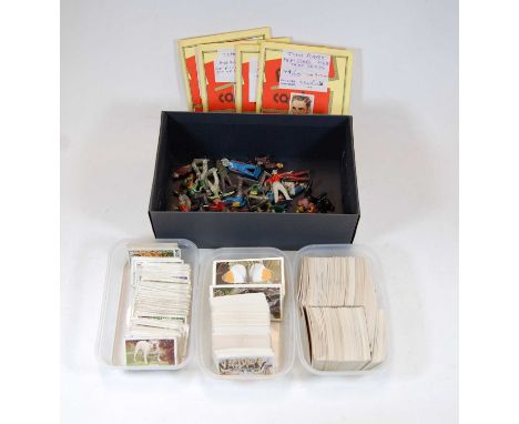 A collection of assorted cigarette cards, to include John Player Film Stars 1938 3rd series, Footballer's 1928, Animals of th