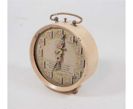 A mid-20th century Smiths novelty tortoise and hare alarm clockCondition report: Not currently working.