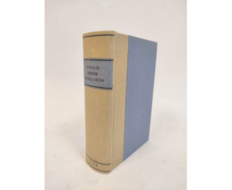 CAMDEN WILLIAM.&nbsp;Annales Rerum Anglicarum et Hibernicarum. Good eng. title &amp; port. of Queen Elizabeth. 855pp. Light i