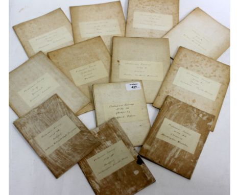 A COLLECTION OF EARLY 19TH CENTURY ORDNANCE SURVEY MAPS c.1832 consisting of number 52 south east, north east, south west and