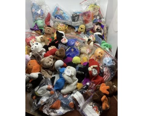 Large quantity of TY Vintage beanie bears and toy animals. Huge quantity as shown and includes many bears and also McDonalds 