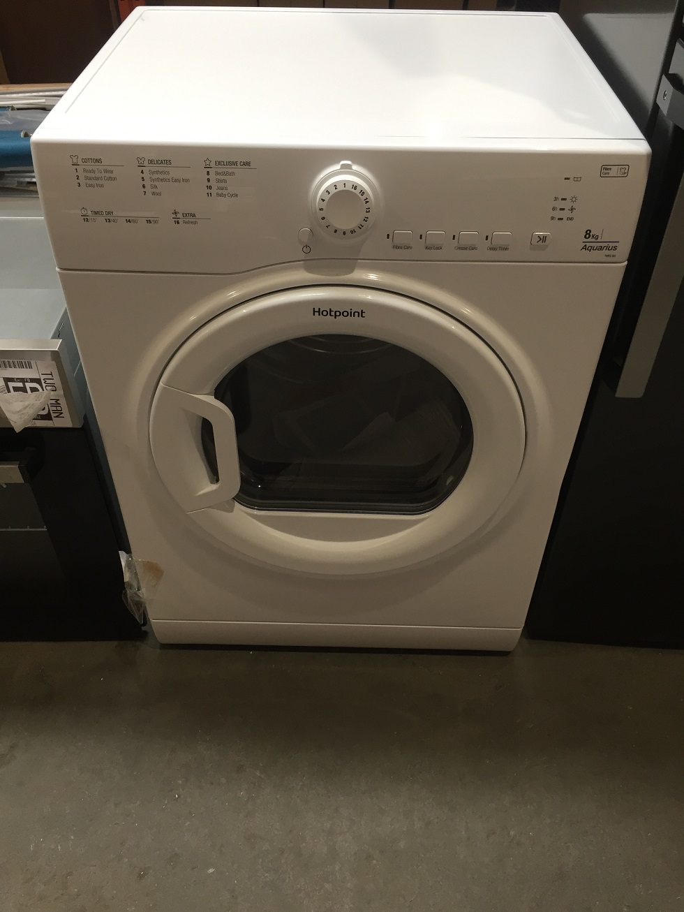 1 UNPACKAGED GRADE A/B UNTESTED HOTPOINT AQUARIUS TVFS83 TUMBLE DRYER ...