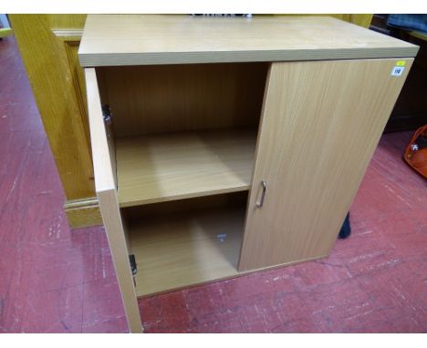 Modern light wood effect two door cupboard