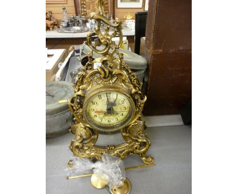 French style brass mantel clock