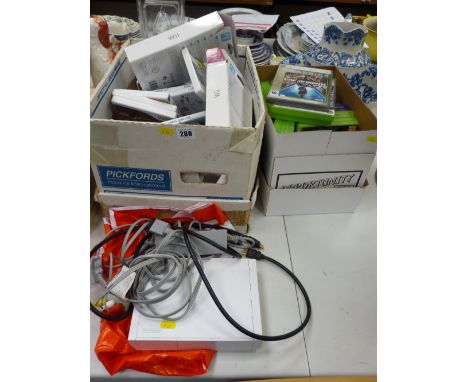 Large quantity of XBox games, Wii games and a Wii console