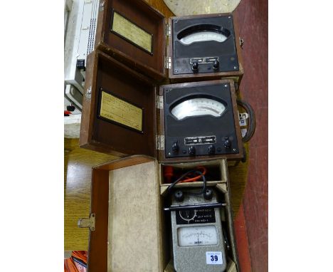 Parcel of three vintage electrical testing equipment by Mega, Sagamo and Western