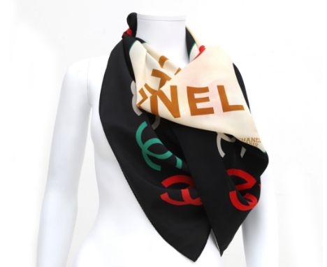 LOUIS VUITTON Scarf Stole Monogram LV Logo 100% Silk Women's From  Japan New