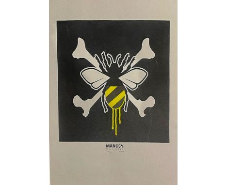 Mancsy&nbsp;
Mancsy was here - 2016
Screenprint on paper
Limited edition numbered 30/30
Signed by artist on margin
Measures a