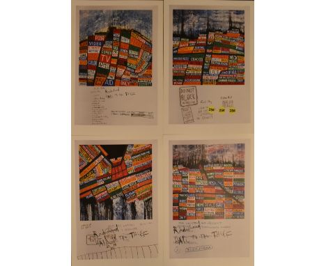 Stanley Donwood
Radiohead - Hail to the Thief complete set of 9 prints in a paper case - 2003
Lithograph printed on paper
Com