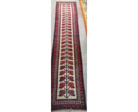 Oushak style Tree of Life design runner. 290x60cm approx. (B.P. 21% + VAT)