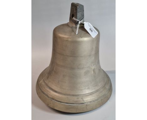 Vintage heavy bronze ship's bell, unmarked. (B.P. 21% + VAT)