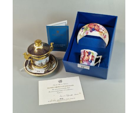 The 1987 Maritime Collection, Nelson cabinet cup, cover and stand, produced by Spode, edition is strictly limited to 500, thi