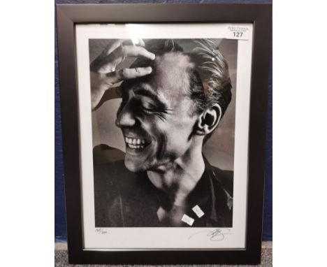 Andy Gotts (British 20th century photographer), portrait of Tom Hiddleston, a limited edition black and white reproduction No