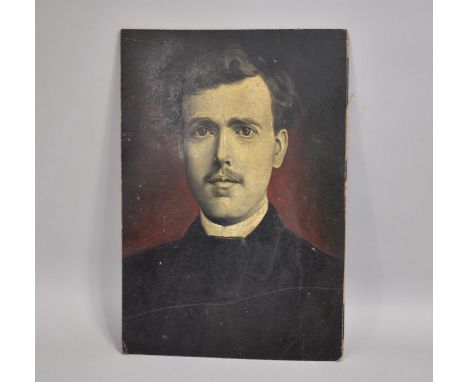 An Unframed Late Victorian Portrait of a Gentleman, 40x28cms 