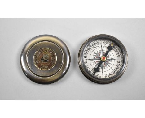 A Reproduction Circular Pocket Compass, "The Marine Pocket Compass 1920", 5.5cms Diameter 