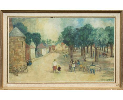 * NANCY GRAHAM,SENSoil on board, signed40cm x 66cm Framed.
