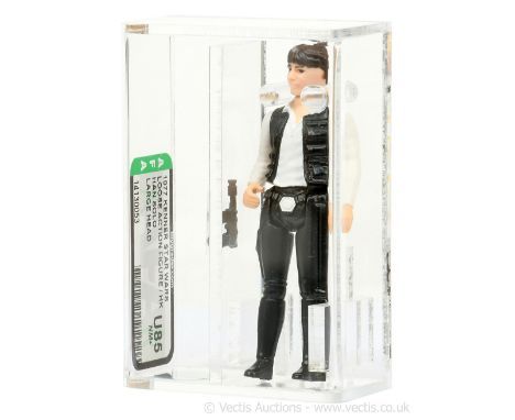 Kenner Star Wars vintage Han Solo Large Head (HK) 3 3/4" figure AFA Graded U85 NM+.