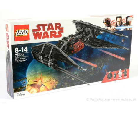 Lego Star Wars set number 75179 Kylo Ren's TIE Fighter, within Excellent to Near Mint (minor creasing) Sealed Box. Ex SHOP ST