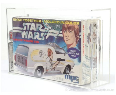 MPC Star Wars Luke Skywalker Van vintage sealed model kit, UKG Graded 85%.