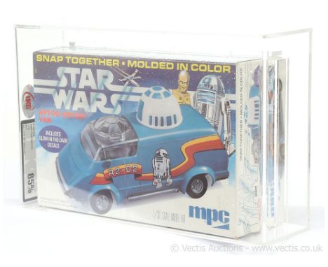 MPC Star Wars R2-D2 Van vintage sealed model kit, UKG Graded 85%.