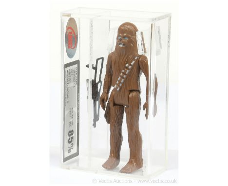 Kenner Star Wars vintage Chewbacca (no COO floating D) 3 3/4" figure, UKG Graded 85% Figure 90 Paint 85.