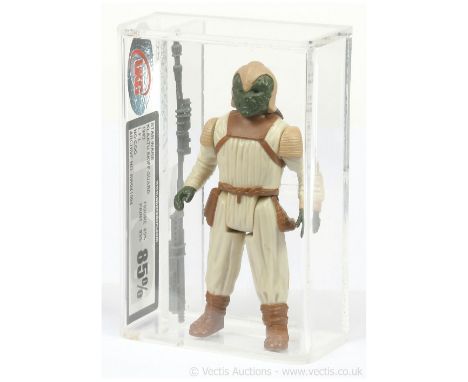 Kenner Star Wars vintage Klaatu Skiff Guard (no COO) 3 3/4" figure, UKG Graded 85% Figure 85 Paint 85.