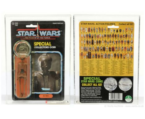 Kenner Star Wars vintage The Power of the Force EV-9D9 3 3/4" figure, AFA Graded 85 NM+ Card 85 Bubble 85 Figure 85, upon pun