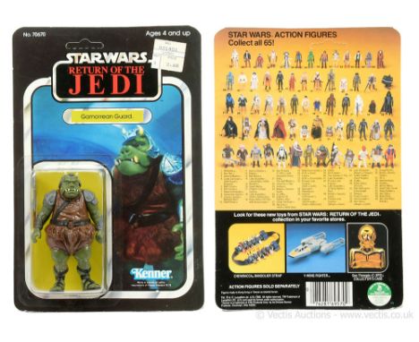 Kenner Star Wars vintage Return of the Jedi Gamorrean Guard 3 3/4" figure, Mint, within Near Mint bubble, upon Excellent (sur