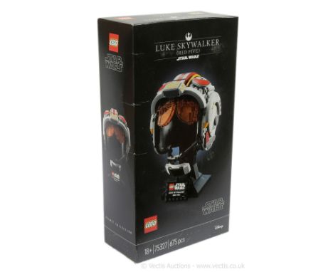 Lego Star Wars Helmet Collection Luke Skywalker Red 5 set number 75327, within Near Mint sealed packaging. EX SHOP STOCK