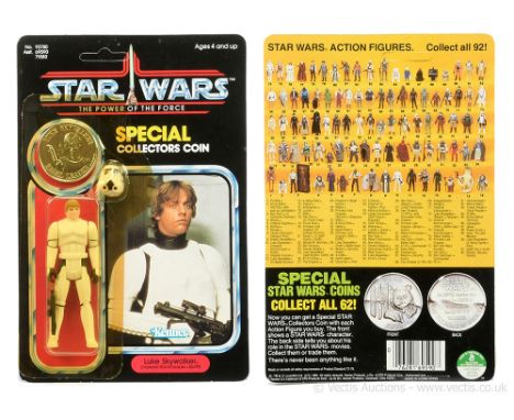 Kenner Star Wars vintage The Power of the Force Luke Skywalker Stormtrooper outfit 3 3/4" figure, Mint, within Excellent (yel