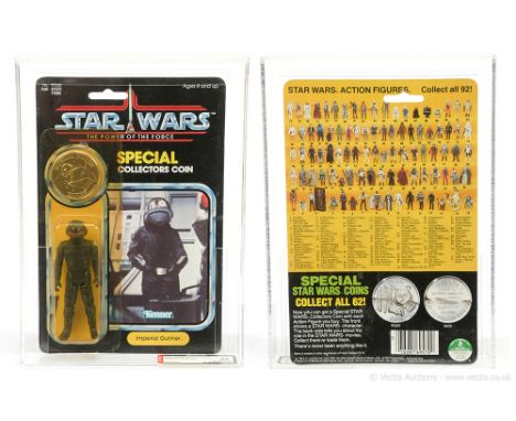 Kenner Star Wars vintage The Power of the Force Imperial Gunner 3 3/4" figure, AFA Graded 85 Y-NM+ Card 85 Bubble 80 Figure 9
