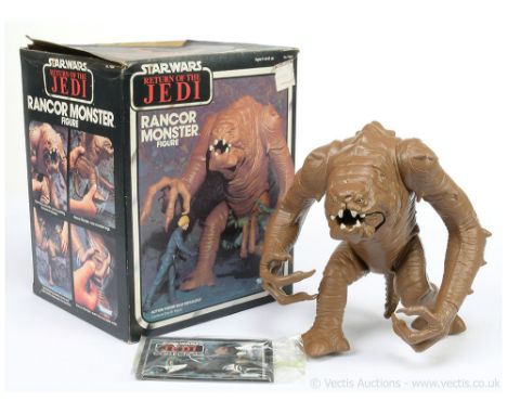 Kenner Star Wars vintage Return of the Jedi Rancor Monster, Excellent complete, within Good Plus opened box, includes catalog