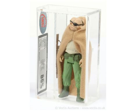Kenner Star Wars vintage Prune Face (no COO) 3 3/4" figure, UKG Graded 85% Figure 85 Paint 85 Cape 85.