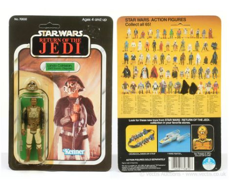 Kenner Star Wars vintage Return of the Jedi Lando Calrissian Skiff Guard 3 3/4" figure, Mint, within Excellent (yellowed) bub