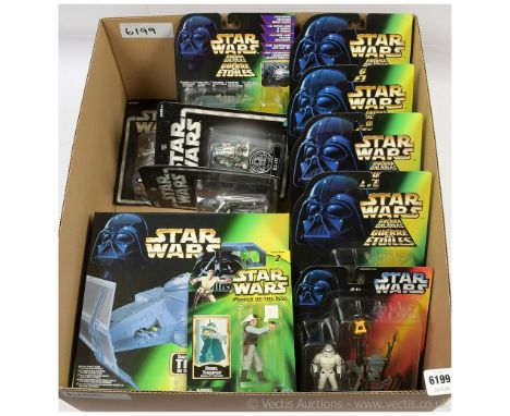 Kenner Star Wars modern Deluxe 3 3/4" figure sets x six including Crowd Control Stormtrooper, Boba Fett, Darth Vader and othe