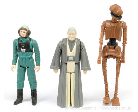 Kenner Star Wars vintage 3 3/4" figures x three including EV-9D9 (one loose arm), Good, Anakin Skywalker, Excellent and A-Win
