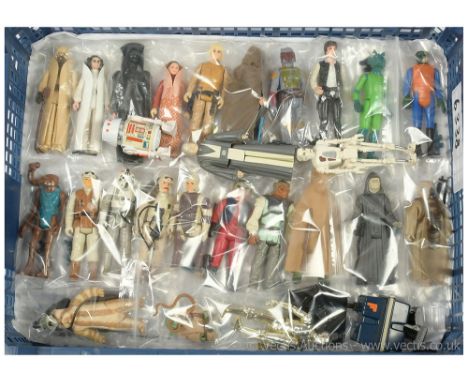 Kenner Star Wars vintage 3 3/4" figures x twenty-seven including Sand People, Princess Leia, Darth Vader, Princess Leia Bespi