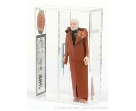 Kenner Star Wars vintage Obi-Wan Kenobi white hair (no COO) 3 3/4" figure, UKG Graded 85% Figure 85 Paint 85 Cape 85.