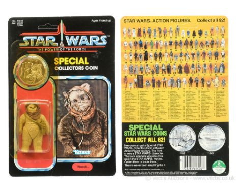 Kenner Star Wars vintage The Power of the Force Warok 3 3/4" figure, Mint, within Excellent (slight dent and yellowed) bubble