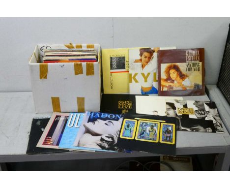 1980s Interest LPs, over fifty to include albums by OMD, Kylie Minogue, Gloria Esterfan, Simple Minds, Pet Shop Boys, Neville