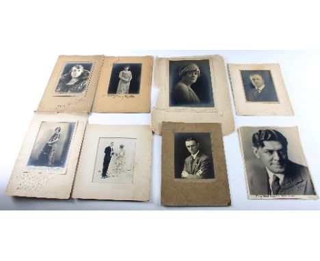 A collection of autographed and inscribed portrait photographs of Feodor Chaliapin, Sheffield 1929, Nellie Melba to Mr Stephe