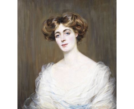 Hester Walker (British, 19th-20th Century)Portrait of a young woman signed and dated 'Hester.M.Walker 1910' (lower right)oil 