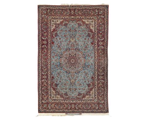 A charming Serafian carpetCentral Persia,the central field with floral sprays and palmettes, a signature discernible to one e