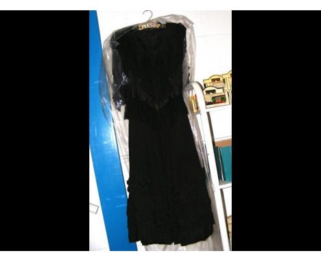 A vintage mourning dress