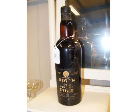 A bottle of Dow's 1960 vintage port