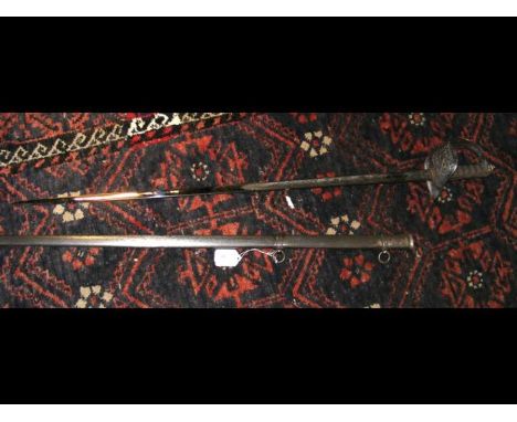 An Edward VII Officers sword in scabbard - Hawks, Piccadilly