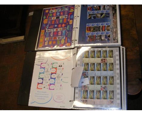 Two albums of GB 'Smilers' (Post Office label sheets) CONDITION REPORT36 sheets total.We have attached a number of additional